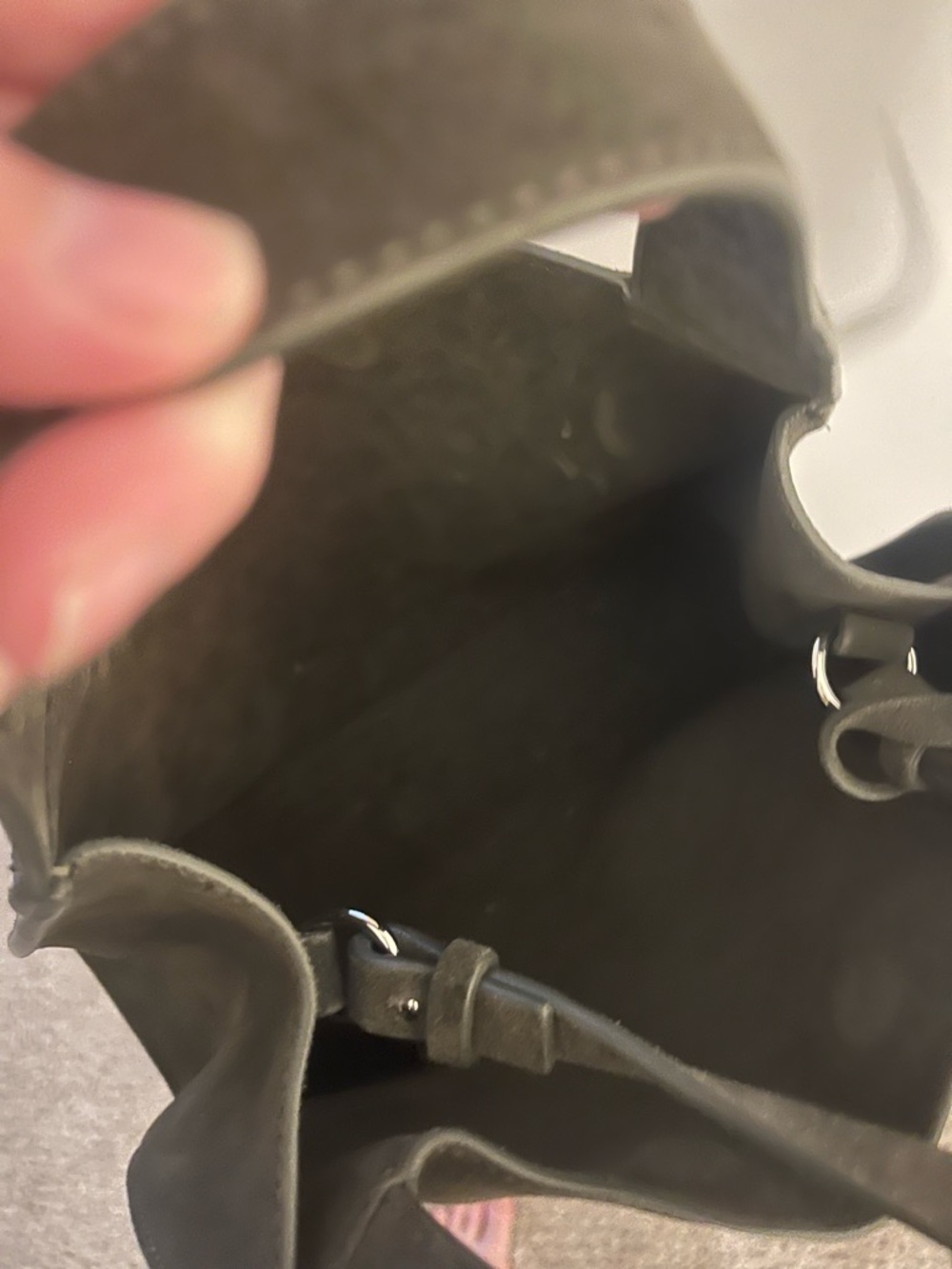 Cos Green Suede Alcove Mini Bag - Picture 7 of 8